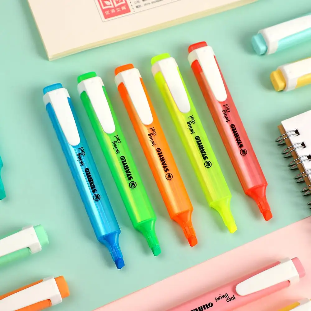 6pcs или 8pcs stablio цвет хайлайтер милый креативный Macaroon флуоресцентных маркеров