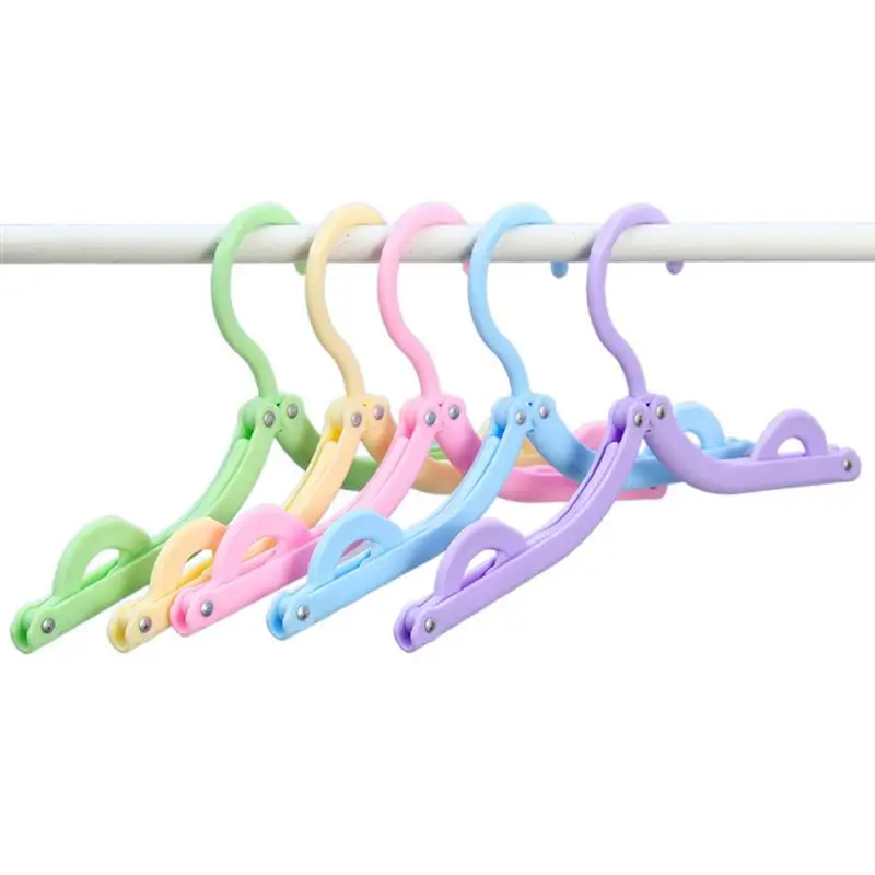 10pcs Foldable Clothes Drying Rack Portable Clothes Hangers Travel Folding Drying Rack for Travel Home Business Trip