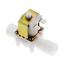 Нормально открытый 1/" пластиковый электромагнитный клапан DC 12V 24V Магнитный диспенсер для питьевой воды пневматический переключатель регулятора давления