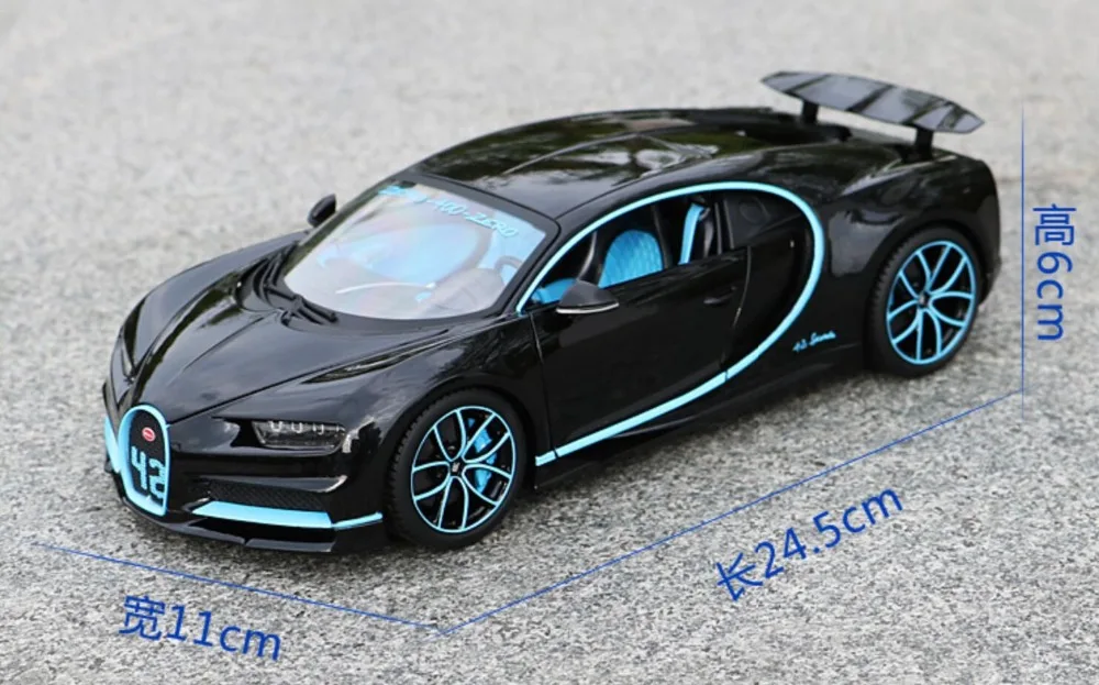 Bburago 1/18 1:18 Bugatti Chiron спортивный гоночный автомобиль Транспортное средство литье под давлением дисплей Модель игрушки на день рождения для детей мальчиков и девочек