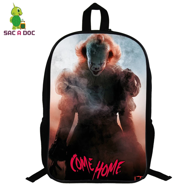 14,5 дюймов Mochila IT Horror Movie рюкзак "Клоун" школьные сумки для девочек и мальчиков-подростков, маленький рюкзак, дорожные сумки через плечо - Цвет: 12