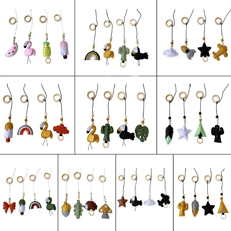 Деревянная подвеска для фитнеса украшение детской комнаты 4 шт./компл.|Настенные