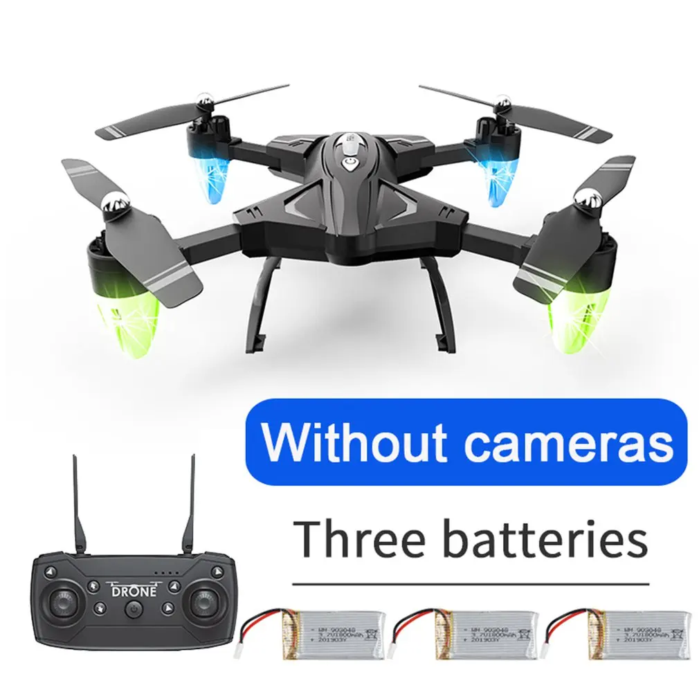 no camera 3battery FPV мини Высокий режим дистанционного управления wifi Портативный складной холдаемый один ключ возврата широкоугольный Квадрокоптер Дрон - Цвет: no camera 3battery