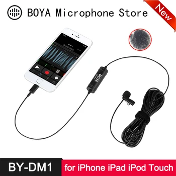 

BOYA BY-DM1 Lighting Lavalier Microphone for iPhone 11 Xs Xr X 8 7 6s 6 Plus iPad Pro mini Air iPod Touch Vlog Live Stream Mic