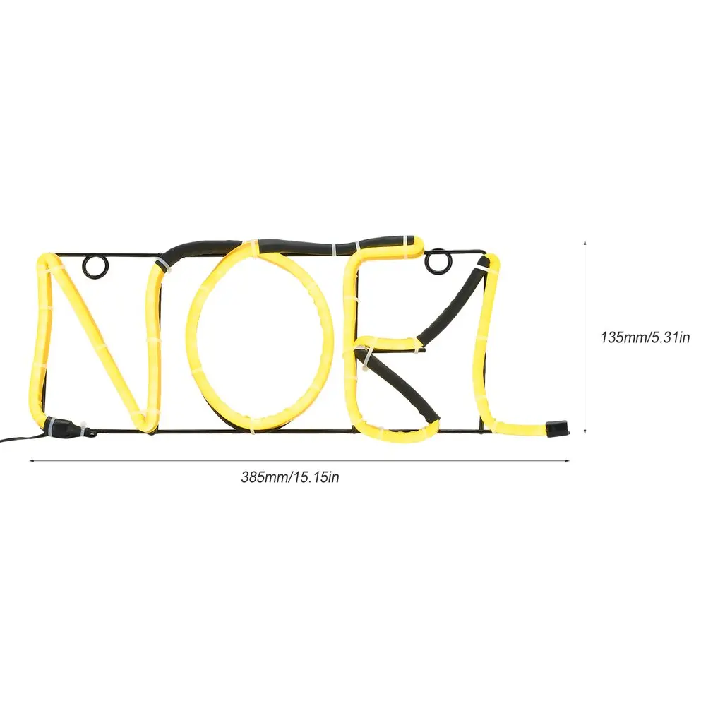Neon Sign Light NOEL Alphabet Shape Design Room Wall Decorations Home Love Ornament Coffee Bar Mural Crafts