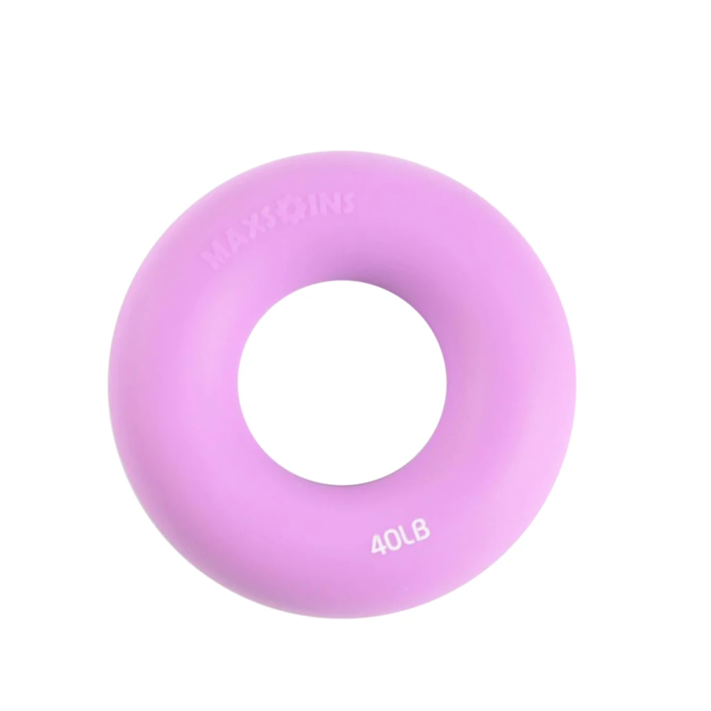 Purple 40LB Силиконовое запястье рука усилитель кольцо-эспандер предплечье палец тренажер сжимающий сила мяч 40 фунтов 60 фунтов 80 фунтов 100 фунтов - Цвет: Purple 40LB