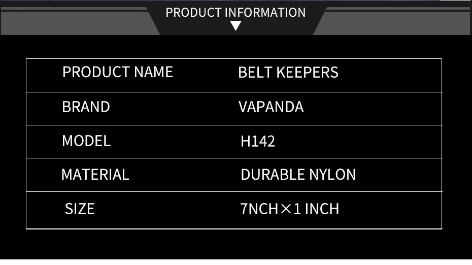 Kosibate Duty Belt Keeper нейлоновая тактическая пряжка для ремня для 2-2 1/4 дюйма с двойной защелкой,(4 упаковки, черный