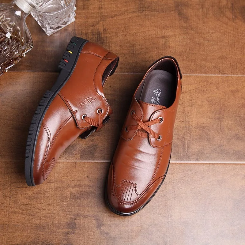 

2019 Business Taping Head Autumn Casual Genuine Leather MEN'S Leather Shoes of New Products-Tier General Breathable Fashion Man