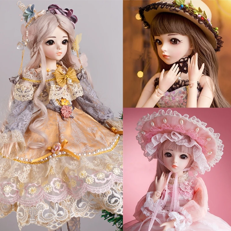 26 подвижные суставы BJD кукла 1/3 с Полный комплект одежды Искусственные парики
