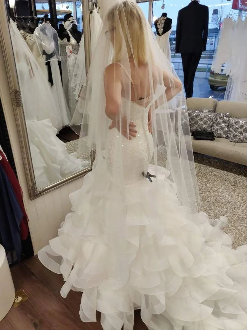 Custom Made Mermaid Trouwjurken 2020 Lace Applique Kralen Bruidsjurken Ruches Rok Vestido De Noiva Custom Made Mermaid Trouwjurken 2020 Lace Applique Kralen Bruidsjurken Ruches Rok Vestido De Noiva