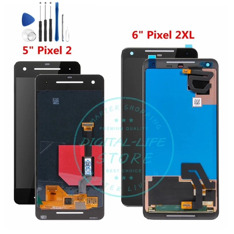 Для Google Pixel 2 XL ЖК-дисплей сенсорный экран для Google Pixel2 2XL XL2 ЖК-дигитайзер сборка Замена Ремонт Запасные части