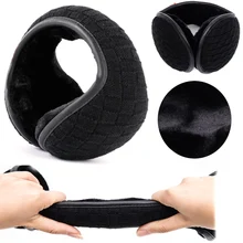 Теплые наушники для мужчин и женщин, классические вязаные наушники, регулируемые, для зимнего спорта, велоспорта, езды на велосипеде, для защиты ушей, аксессуары