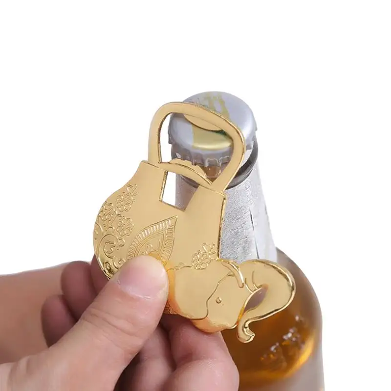 

6PCS Beer Openers Cute Creative Elephant Pattern Red Wine Bottle Lifters Bottle Openers Kitchen Tools for Wedding Party Gift