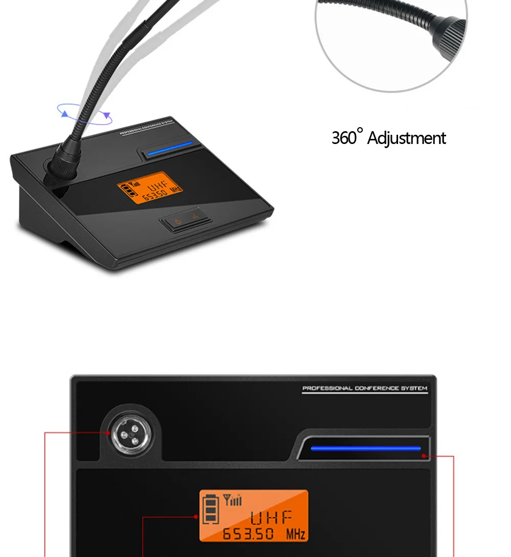 Professional UHF Wireless Microphone Four Headset Microphones for Outdoor Event Stage Performance Microphone Wireless