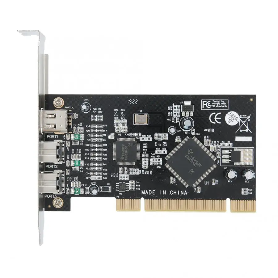 USB ТВ-тюнер карты ST24 PCI 1394A+ 1394B видео захвата карты с SN082AA2+ TSB81BA3 двойной чипсет карты памяти