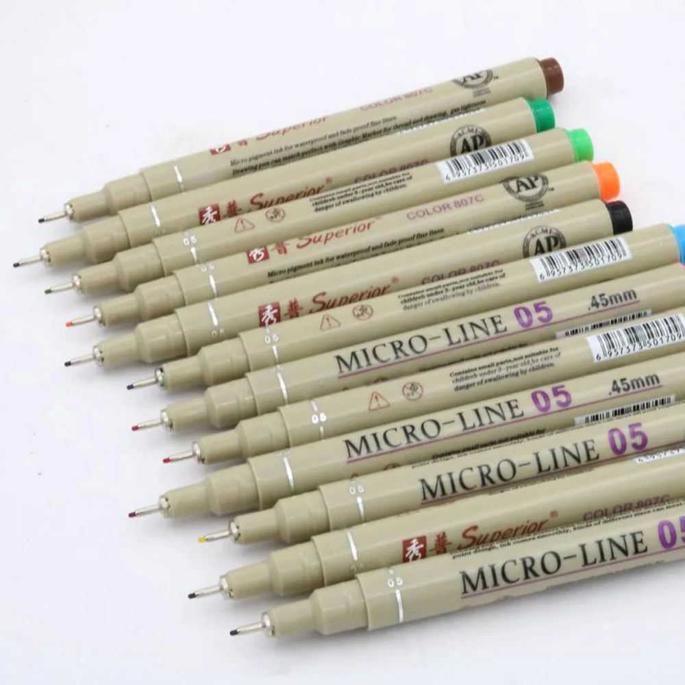 1pc 05mm Needle Drawing Line Micron Pen Art Markers