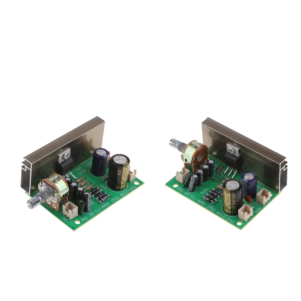 MagiDeal 2Pcs Tda2030 Mono 20w Ac/Dc 12v For Audio Amplifier Board