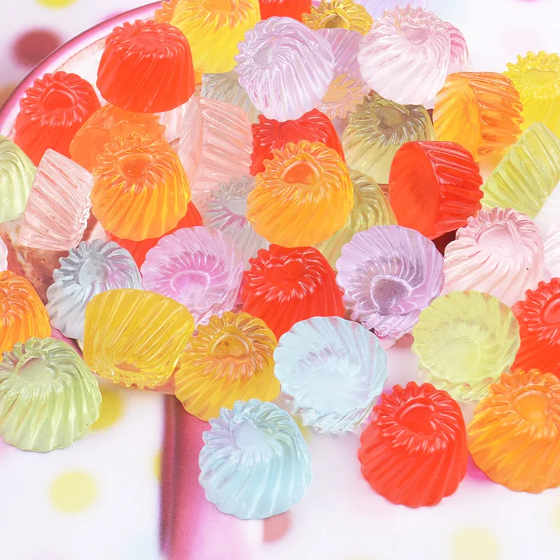 

Resin Transparent Round Candy Crystal Mud Slime Filling Diy Material Accessories Interactive Toy Playdough Tool Fake Candy Model