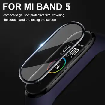 

HOT SALE! HD Screen Protector For Xiaomi Mi Band 5 Film Band5 Full Cover Protective Glass XiaoMi Miband 5 Protection Case