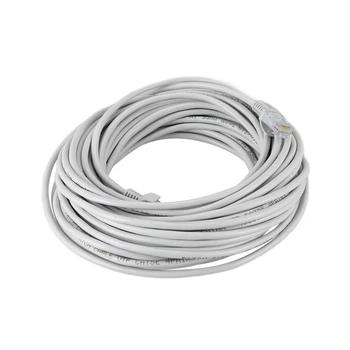 

15M 50FT RJ45 CAT5 CAT5E Ethernet LAN Network Cable + Plug Connector Adapter