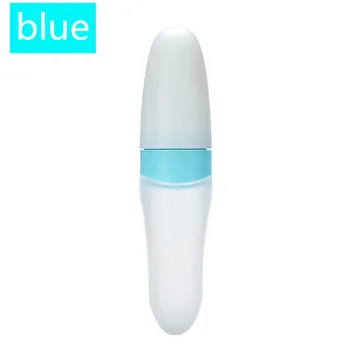 

Baby rice paste bottle extrusion auxiliary food feeding spoon silica gel rice paste spoon wide caliber silica gel rice paste mil