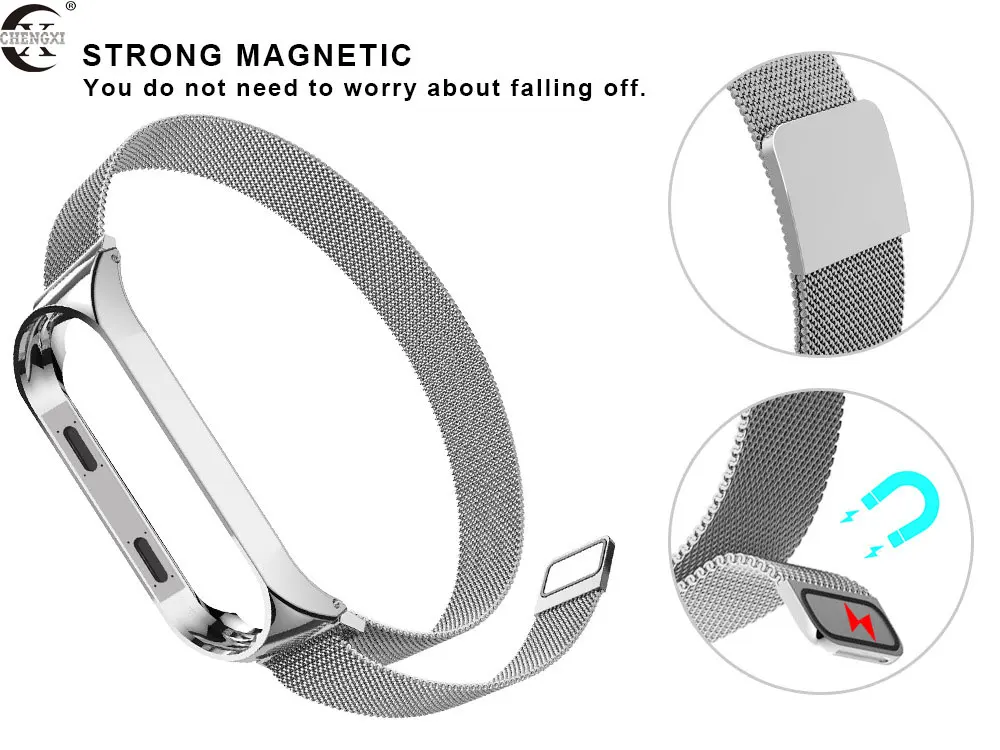 Mi lanese ремешок+ рамка для Xiaomi mi 4 ремешок для Xiaomi mi 3 браслет для mi band 3 M3 M4 металлические браслеты из нержавеющей стали аксессуары