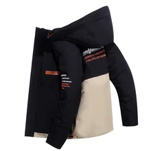 Мужская зимняя куртка-пуховик, пальто с капюшоном, Белые куртки-пуховики на утином пуху, Мужская Толстая теплая верхняя одежда, Зимняя парка, пуховая куртка, Doudoune Homme