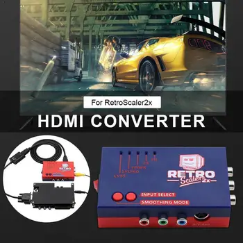 

RetroScaler2x A/V to HDMI Converter and Line-doubler Game For Retro Dreamcast/Saturn/MD1/MD2 For PS2/N64/NES/SEGA Consoles C4C6