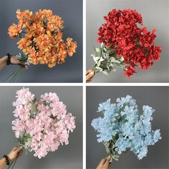 

Fake Snow Sakura (6 heads/bunch) 25.98" Length Simulation Begonia Cherry Blossom for Wedding Home Decorative Artificial Flowers