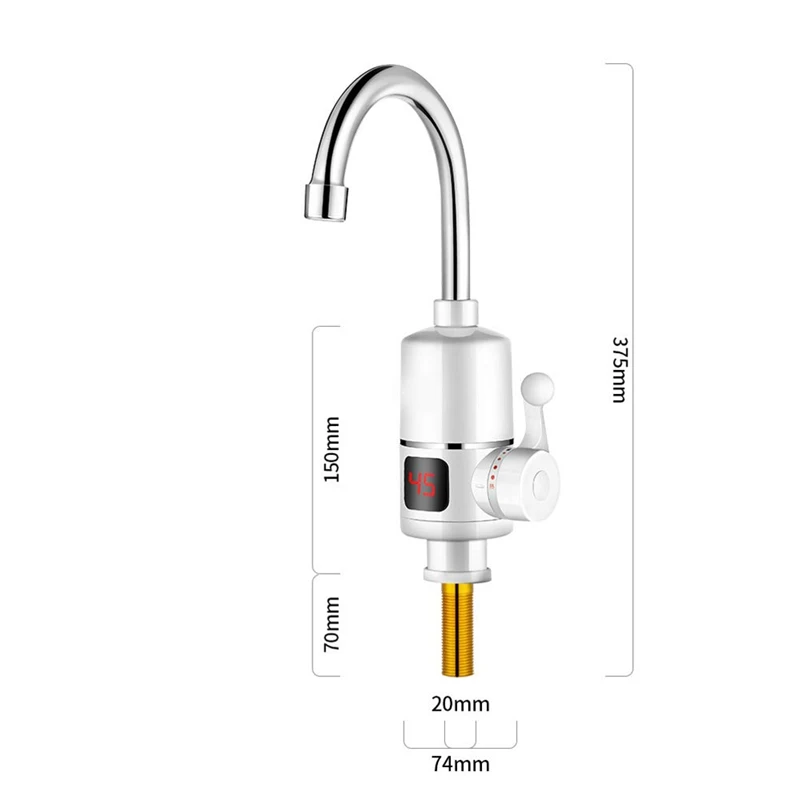 Torneira com aquecedor elétrico 3000w, torneira de
