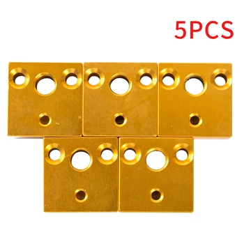 

5pcs Practical Durable Heating Nozzle Mini 3D Printer Professional Replacement Parts Heater Block Accessories For Ender-3