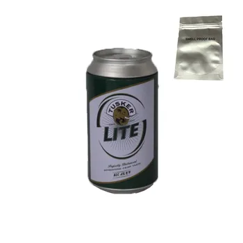 

2 pieces Diversion stash safe can with random brand printing Stash safe box Hidden Safe with food grade smell proof bag