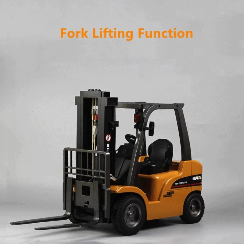 Large Size Alloy Trailer 2.4G Remote Control Trailer With Light Music Sound Can Hook Lifting Rotation Engineering Vehicle Truck 3