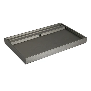 

PU Jewelry Display Case Organizer Tray Box Storage with Removable Mat - Big Space Large/Small