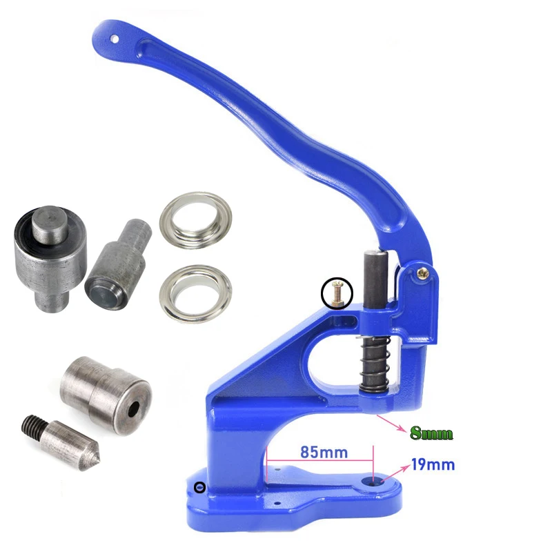 Multiple sizes Hand Press Hole Machine Inkjet Hole Snap Button Rivet Pick Hole Opener Installation Tool Press for Eyelets Tool 