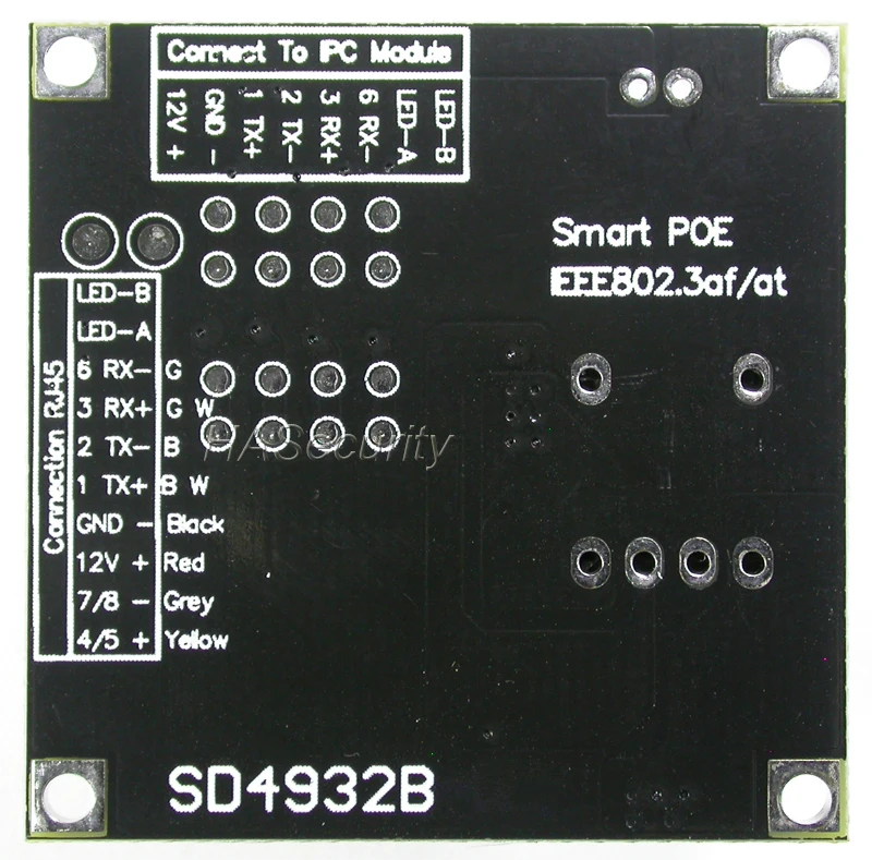POE сплиттер питания по Ethernet регулятор модуль платы входа DC48V/выход DC12V 2A