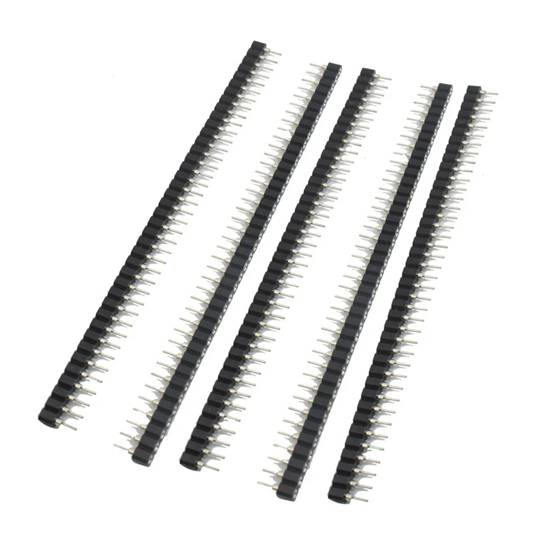 Promotion! 5 Pcs 40 Pins Single Row Round Header Socket Connector Female | Обустройство дома