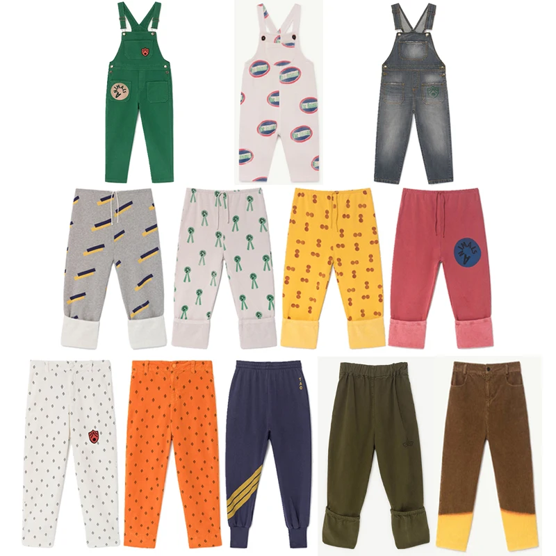 Детские штаны; коллекция года; сезон осень-зима; штаны для мальчиков и девочек; брюки с подтяжками; комбинезон для малышей; детская одежда