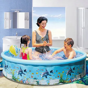 

Home large swimming pool 49inches Inflatable Swimming Pool Blow Up Pool for Family Kids Backyard Foldable бассейн детский #4