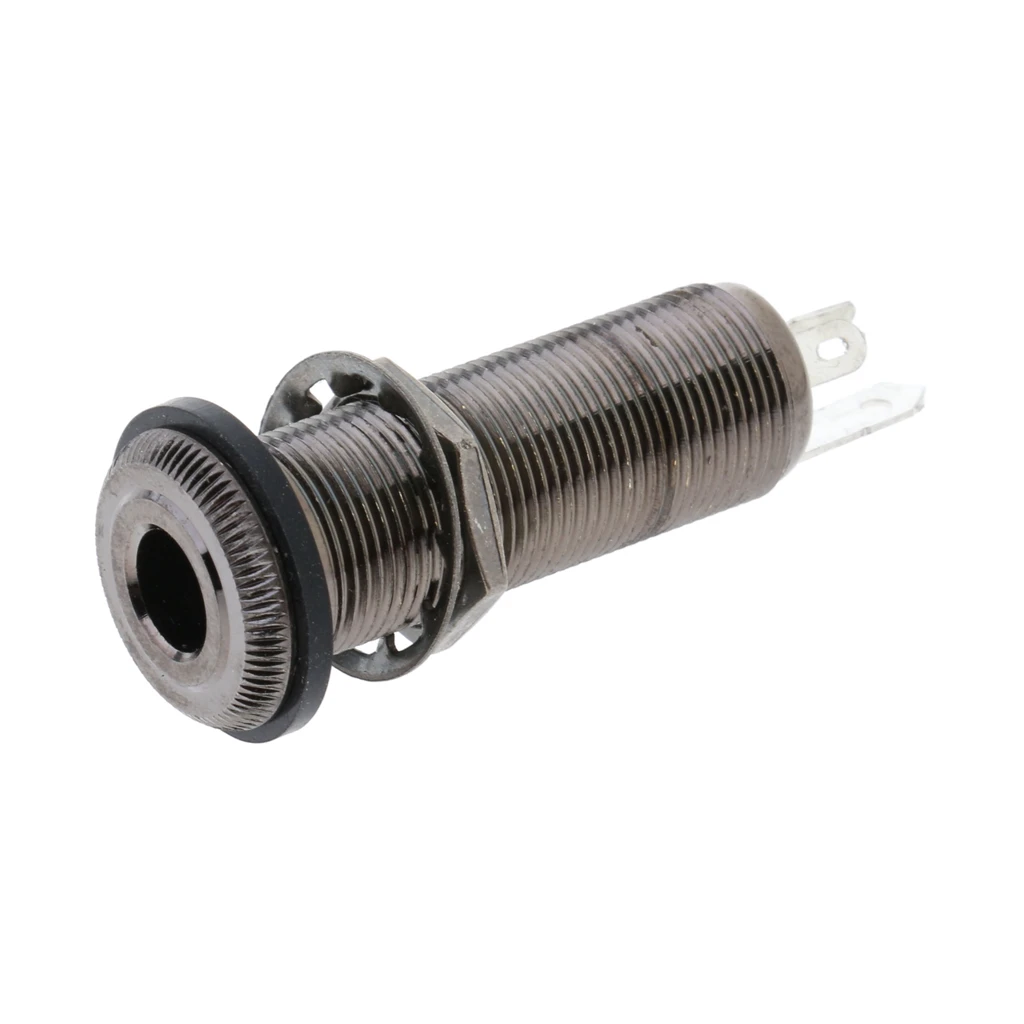 Электрогитары бас-1/4 дюйма цилиндр с резьбовым концом Pin Выход/Вход разъем 6 35 мм