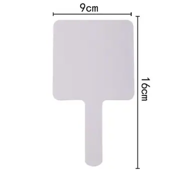 

1pcs 9x16cm Handheld Mirror Square Makeup Mirror Cosmetic Hand Held Mirror For Ladies Beauty Dresser