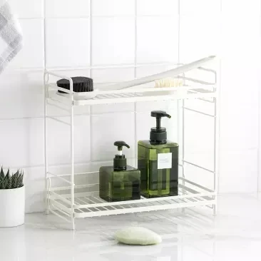 

New Kitchen Storage Rack detachable Shelf Thick and durable Sturdy For Kitchen Toilet Bathroom Makeup Finishing Storage Cabinet