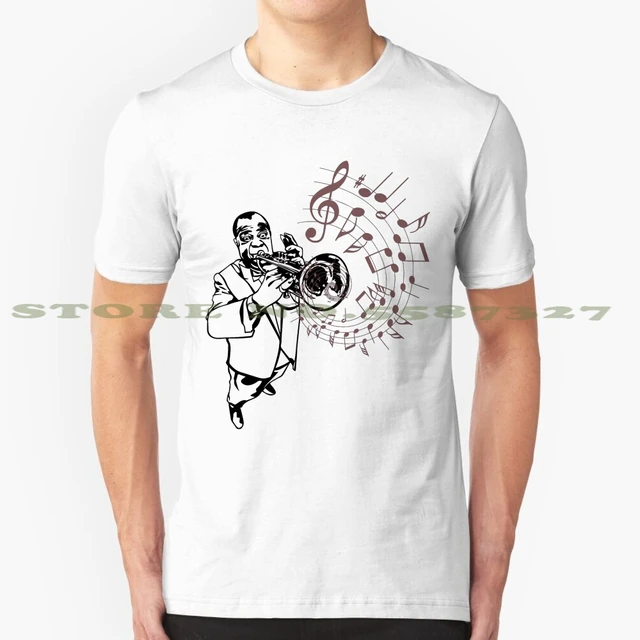 Louis Armstrong (Satchmo) Playing Trumpet T-Shirt