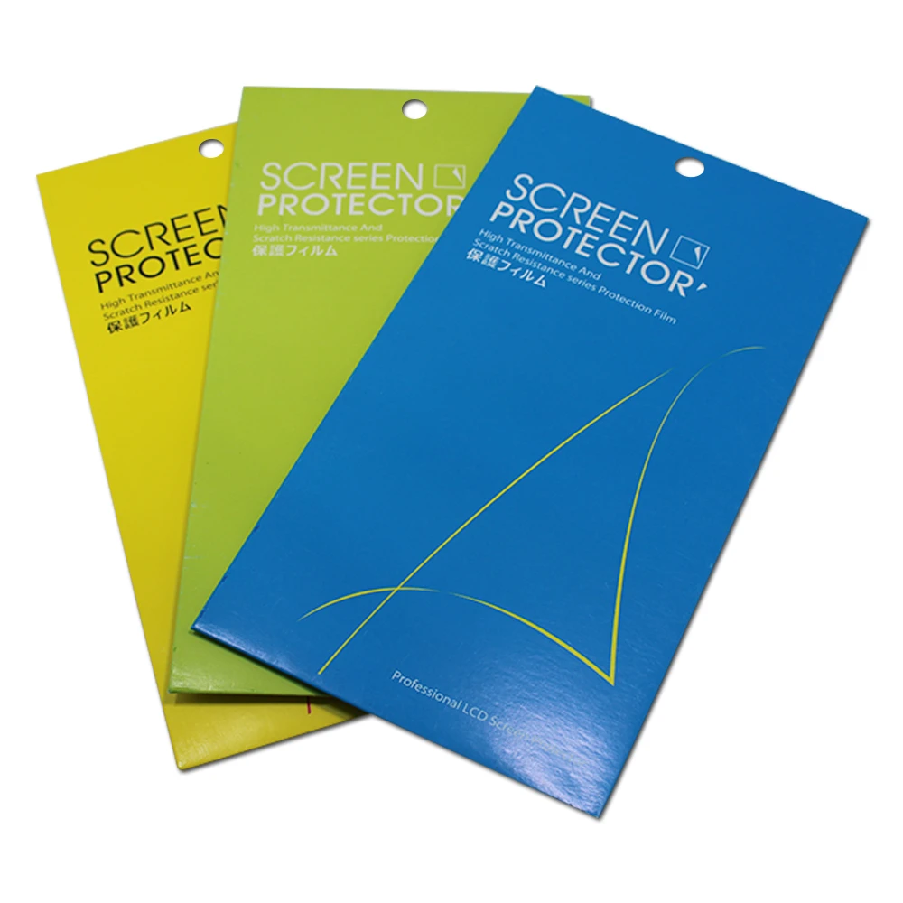 

Wholesale 350Pcs/Lot 9x16.8cm Three Colors Kraft Paper Mobile Phone Screen Protector Film Packaging Box For iPhone 7 Plus 6s 5s