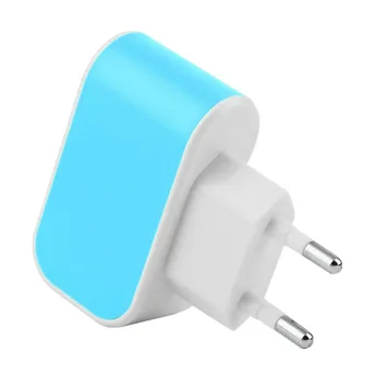 

Dropshipping Triple USB Port Wall Home Travel AC Power Adapter 3.1A EU Plug Hot Selling LED Triple USB Ports Wall Charger