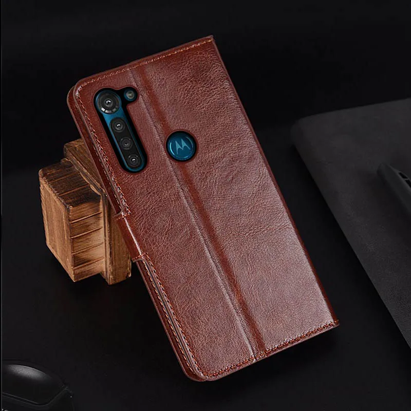 Кожаный чехол с откидной фоторамкой для Motorola One Vision Moto G8 G7 G6 E5 G5 G5s Plus Z4 Z3 Z2 Play Power