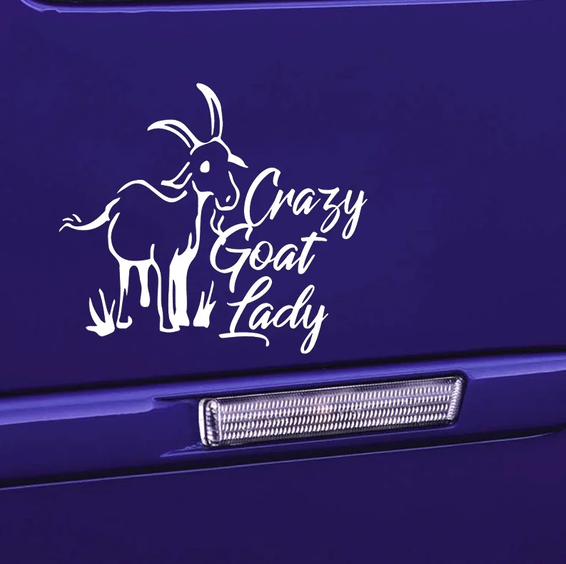 Автомобильная наклейка Crazy Goat леди козы Дети искусственная автомобильный Декор