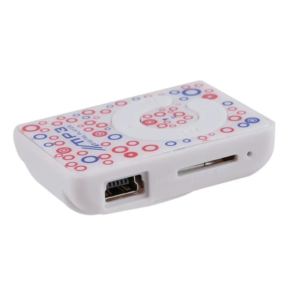 Мини портативный размер клип USB MP3 музыкальный медиаплеер с TF слот для карты Поддержка 1-8 Гб музыкальный плеер подарок на день рождения случайный цвет