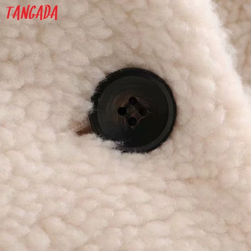 awesome Tangada Elegant women oversized teddy coat warm thick zipper 2019 winter warm plush coat Female ove