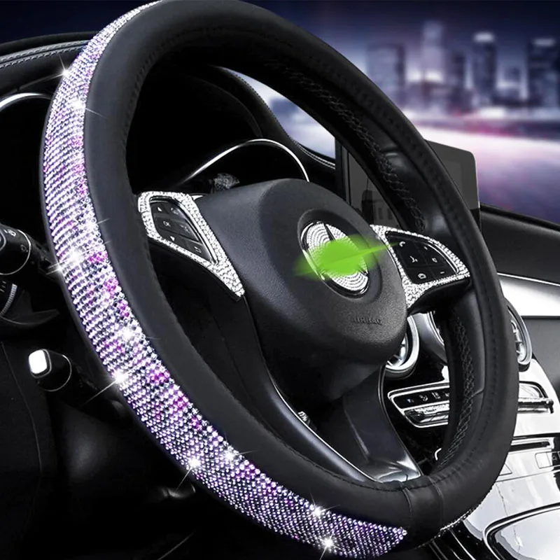 Новинка 2019 стильные чехлы для руля автомобиля кожаные изысканный универсальный